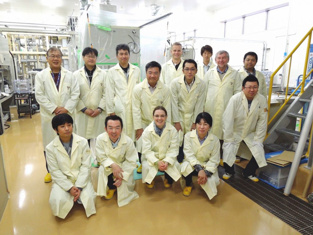 Members of the Joint Team at the Radioactive Isotope Experimental room