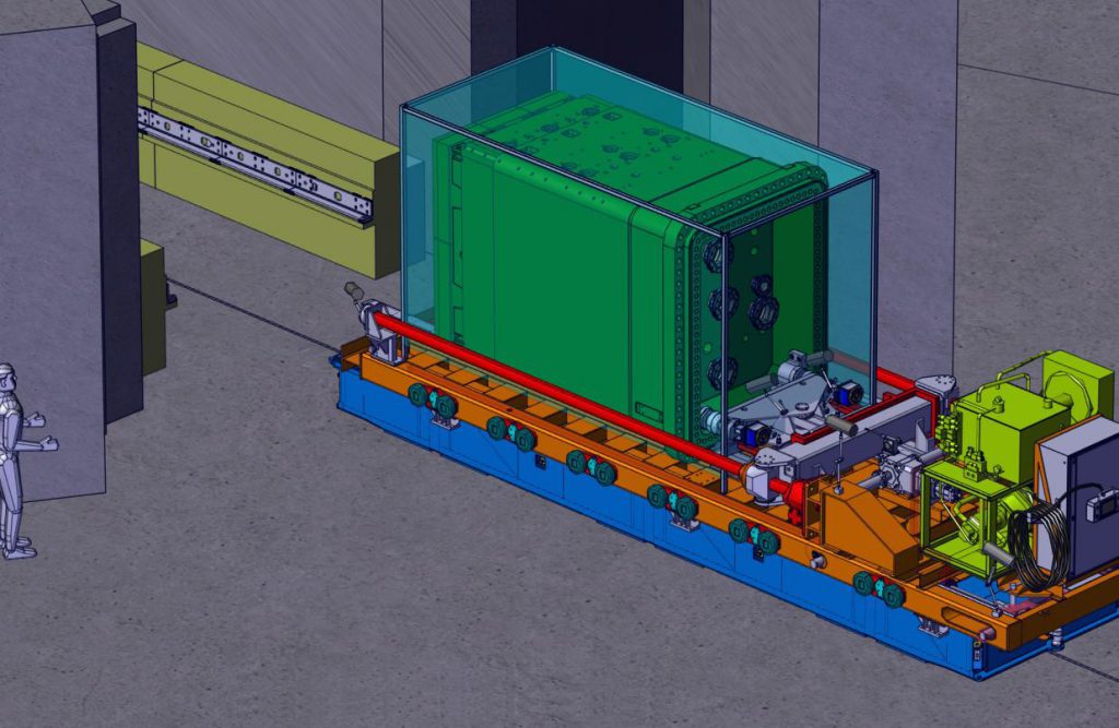 CAD illustration of the ITER Cask and Plug Remote Handling System 