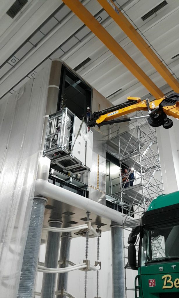 Inserting part of MITICA’s Ion Source and Extraction Power Supplies in the High Voltage Deck