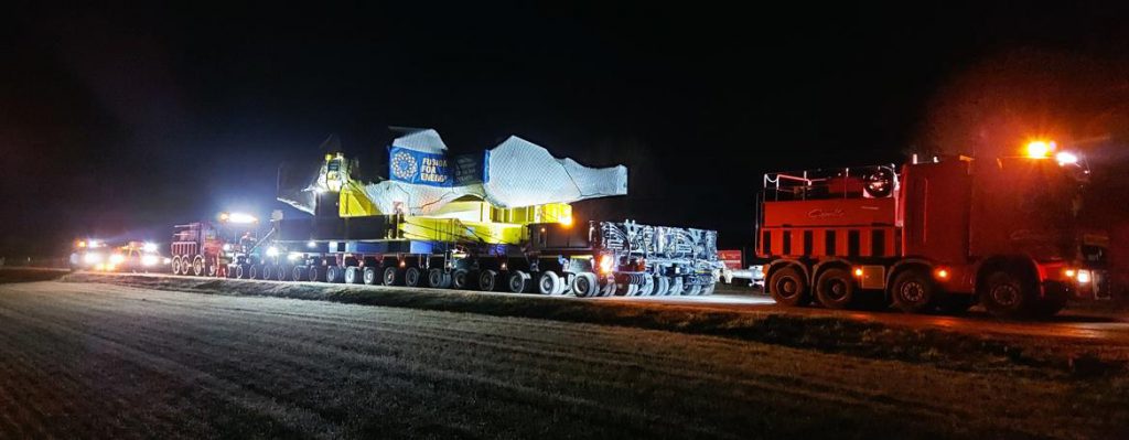 Europe’s sixth ITER Toroidal Field coil heading to the ITER site.