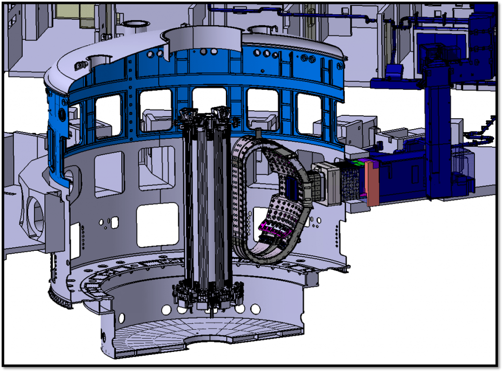 Layout of a TBM set that will be installed in the equatorial port 16 of ITER Vacuum Vessel.