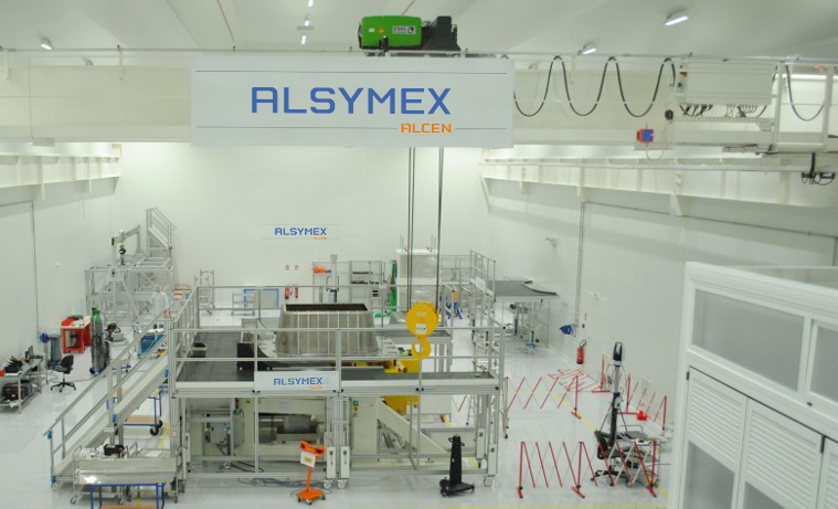View of the Alsymex clean room facility, where the assembly of the MTICA beam source is progressing, Tarbes, France, May 2022.