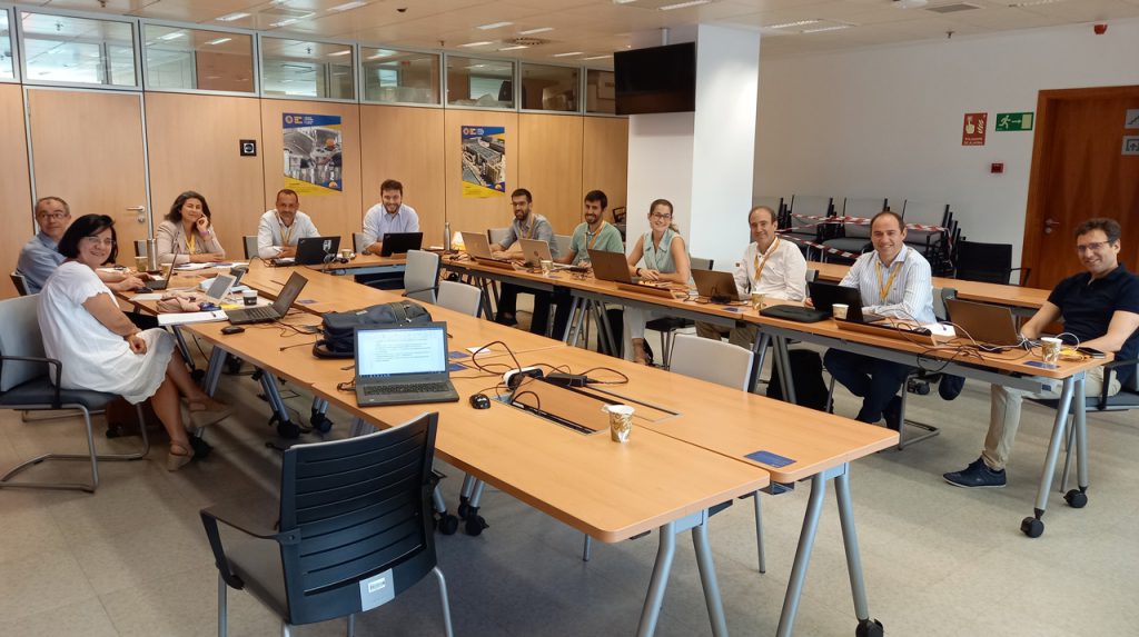 Designing and manufacturing experts at the beginning of the meeting in Barcelona, Spain, June 2022.
