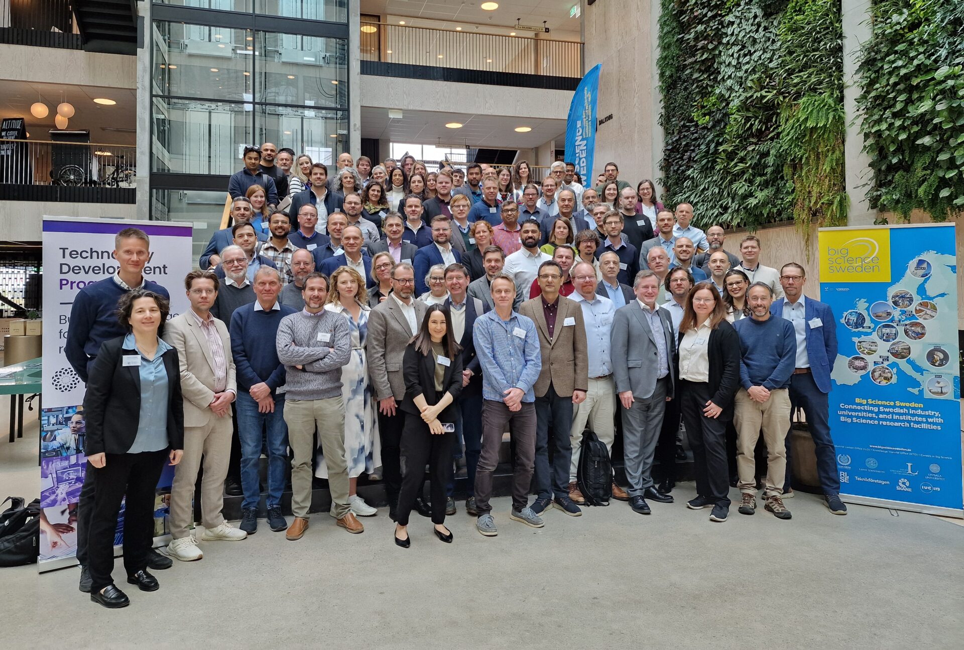 Group photo at the TDP workshop on advanced materials, held in Lund (Sweden) and co-hosted by Big Science Sweden and the European Spallation Source (ESS). ©Big Science Sweden